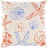 Surya Sea Life SLF-008 18"H x 18"W Pillow Kit