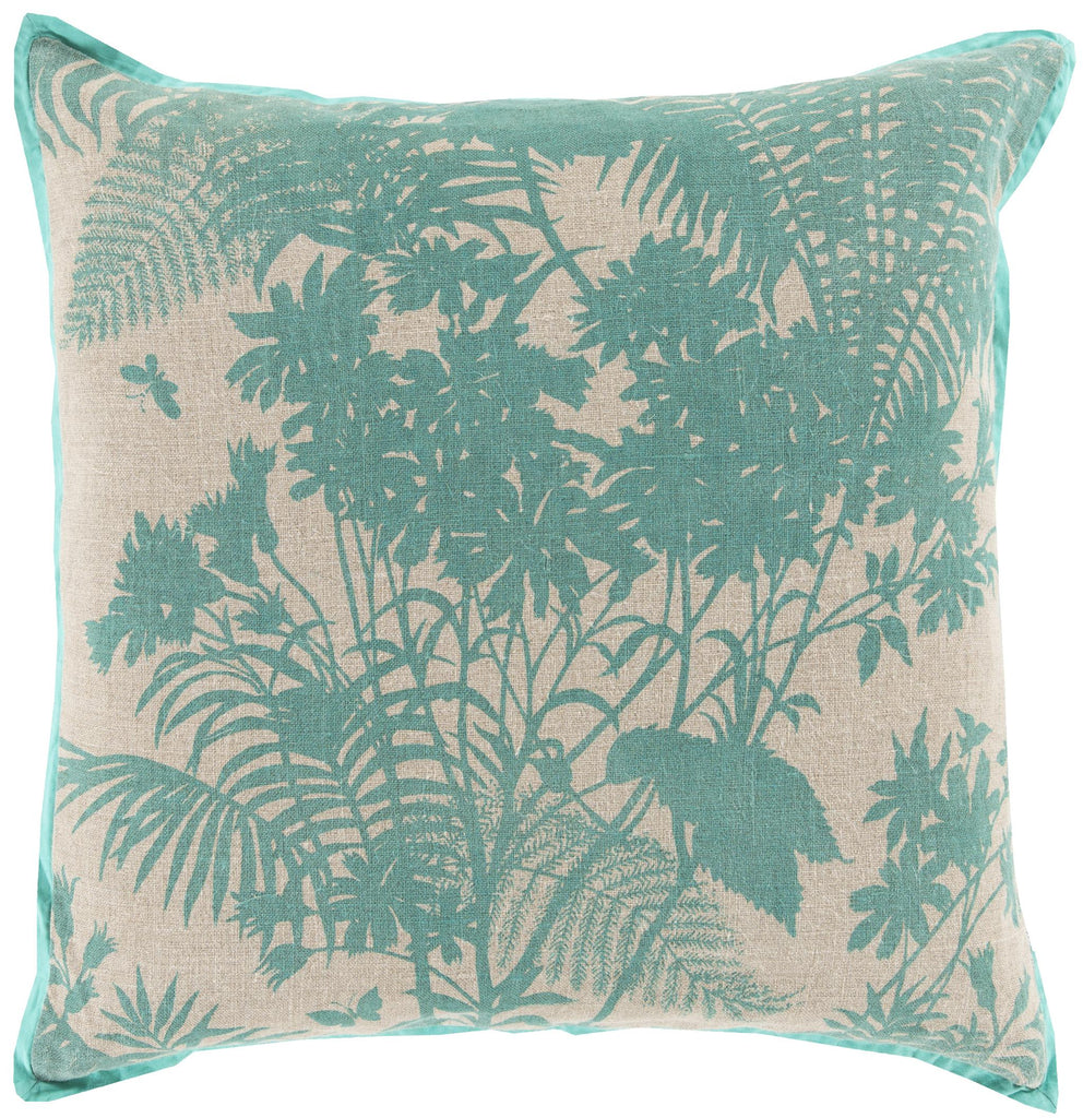 Surya Shadow Floral FBS-001 20"L x 20"W Accent Pillow