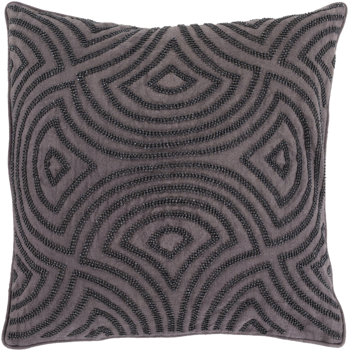 Surya Skinny Dip SKD-005 Black Charcoal 20"H x 20"W Pillow Kit