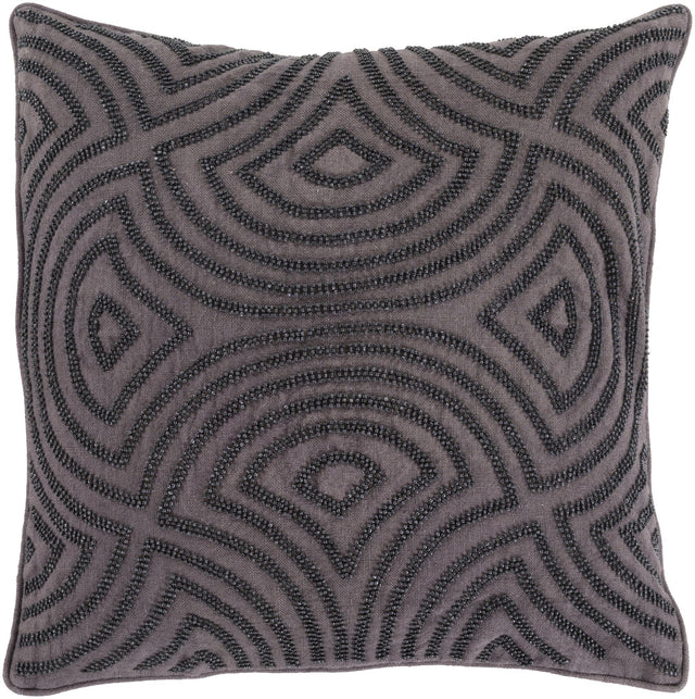 Surya Skinny Dip SKD-005 Black Charcoal 20"H x 20"W Pillow Kit