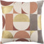 Surya Sonja SJA-001 Brick Red Dusty Coral 20"H x 20"W Pillow Kit