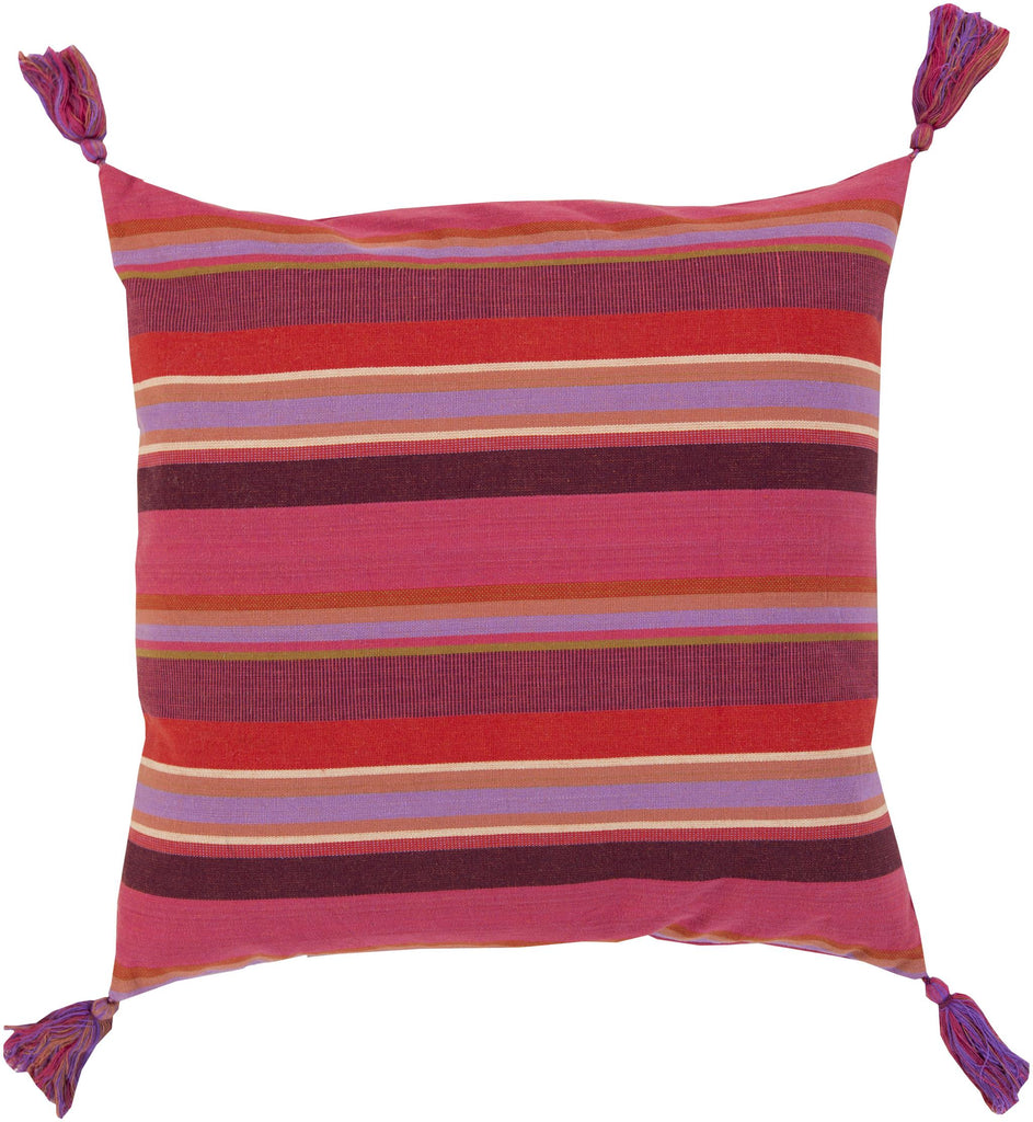 Surya Stadda Stripe SS-002 18"L x 18"W Accent Pillow