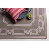 Surya Stadda Stripe SS-002 Burgundy Camel 22"H x 22"W Pillow Kit