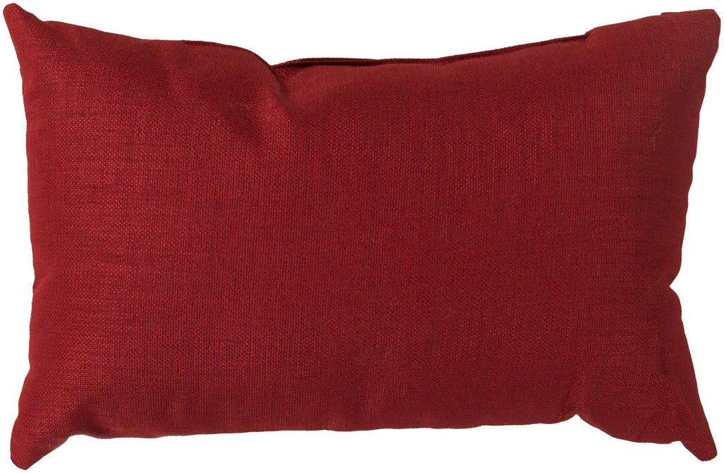 Surya Storm ZZ-407 Red 18"H x 18"W Pillow Cover