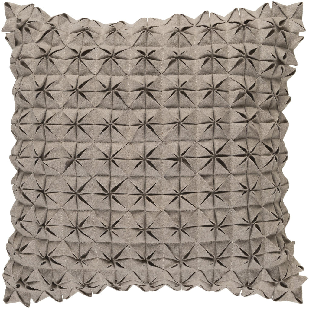 Surya Structure SUU-003 Taupe 18"H x 18"W Pillow Cover