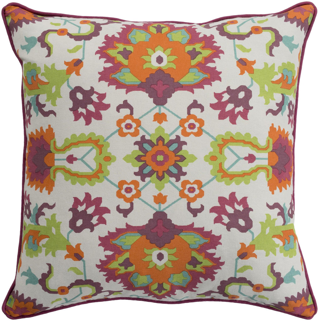 Surya Technicolor TEC-004 18"L x 18"W Accent Pillow