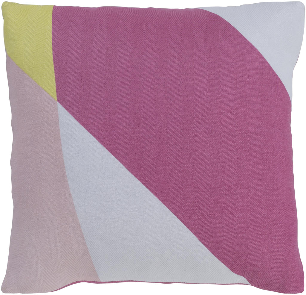 Surya Teori TO-028 Off-White Pale Pink 18"H x 18"W Pillow Kit