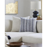 Surya Terrain TIN-001 Charcoal Cream 18"H x 18"W Pillow Kit