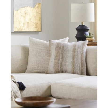 Surya Terrain TIN-002 Cream Tan 18"H x 18"W Pillow Cover