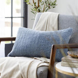 Surya Terry TEY-001 Denim 22"H x 22"W Pillow Cover