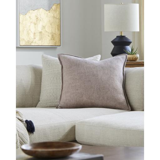 Surya Thurman THU-005 Taupe 20"H x 20"W Pillow Cover
