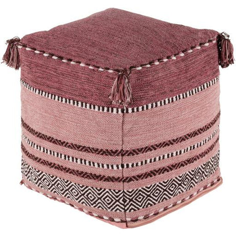 Surya Trenza TZPF-006 18"H x 18"W x 18"D Pouf