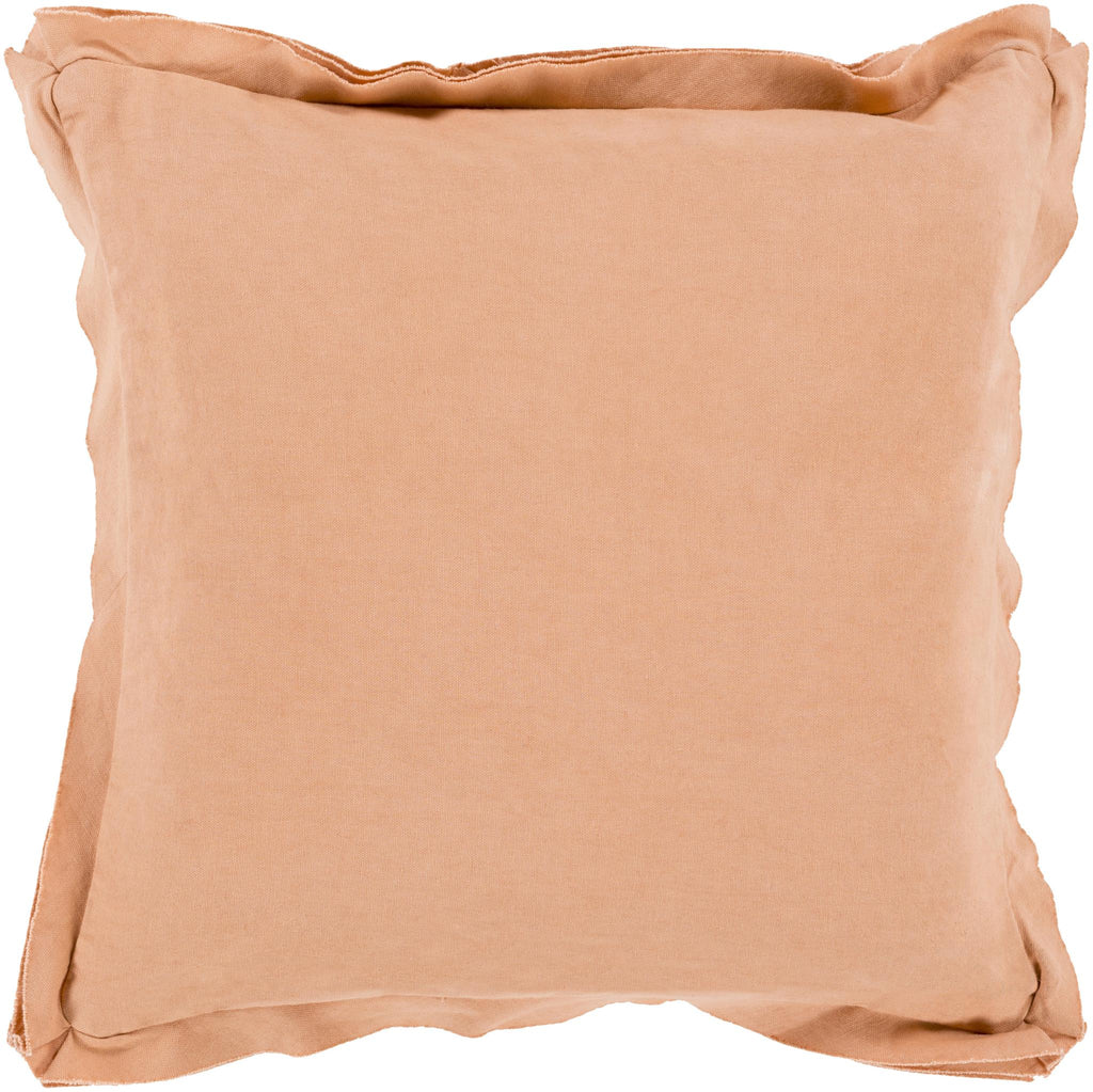 Surya Triple Flange TF-003 Dusty Pink 22"H x 22"W Pillow Cover