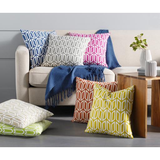 Surya Trudy TRUD-7130 Gray Ivory 18"H x 18"W Pillow Kit