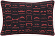 Surya Wax that Stache WTS-002 13"L x 19"W Pillow Cover
