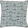 Surya Wax that Stache WTS-003 22"H x 22"W Pillow Kit