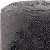 Surya Wedgemore WGPF-002 16"H x 16"W x 16"D Pouf