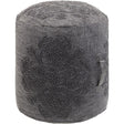 Surya Wedgemore WGPF-002 16"H x 16"W x 16"D Pouf