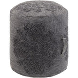 Surya Wedgemore WGPF-002 16"H x 16"W x 16"D Pouf