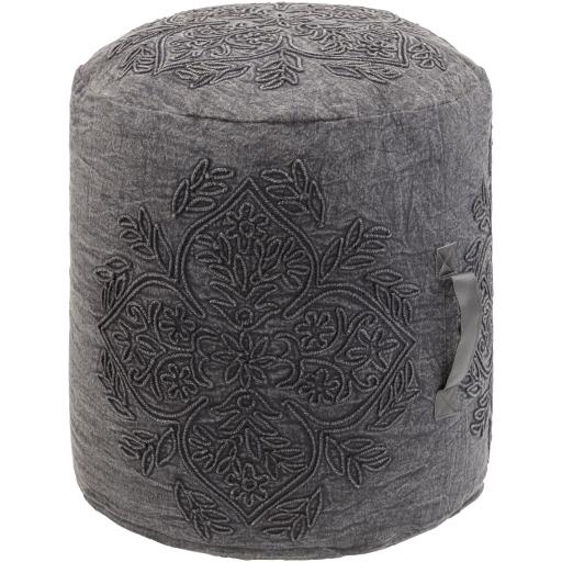 Surya Wedgemore WGPF-002 16"H x 16"W x 16"D Pouf