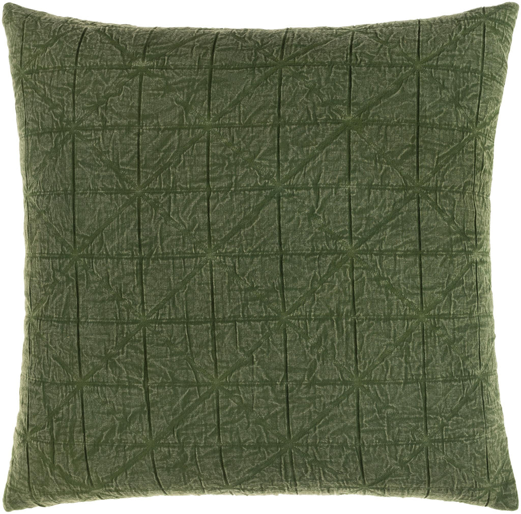 Surya Winona WAO-003 Medium Green 18"H x 18"W Pillow Cover