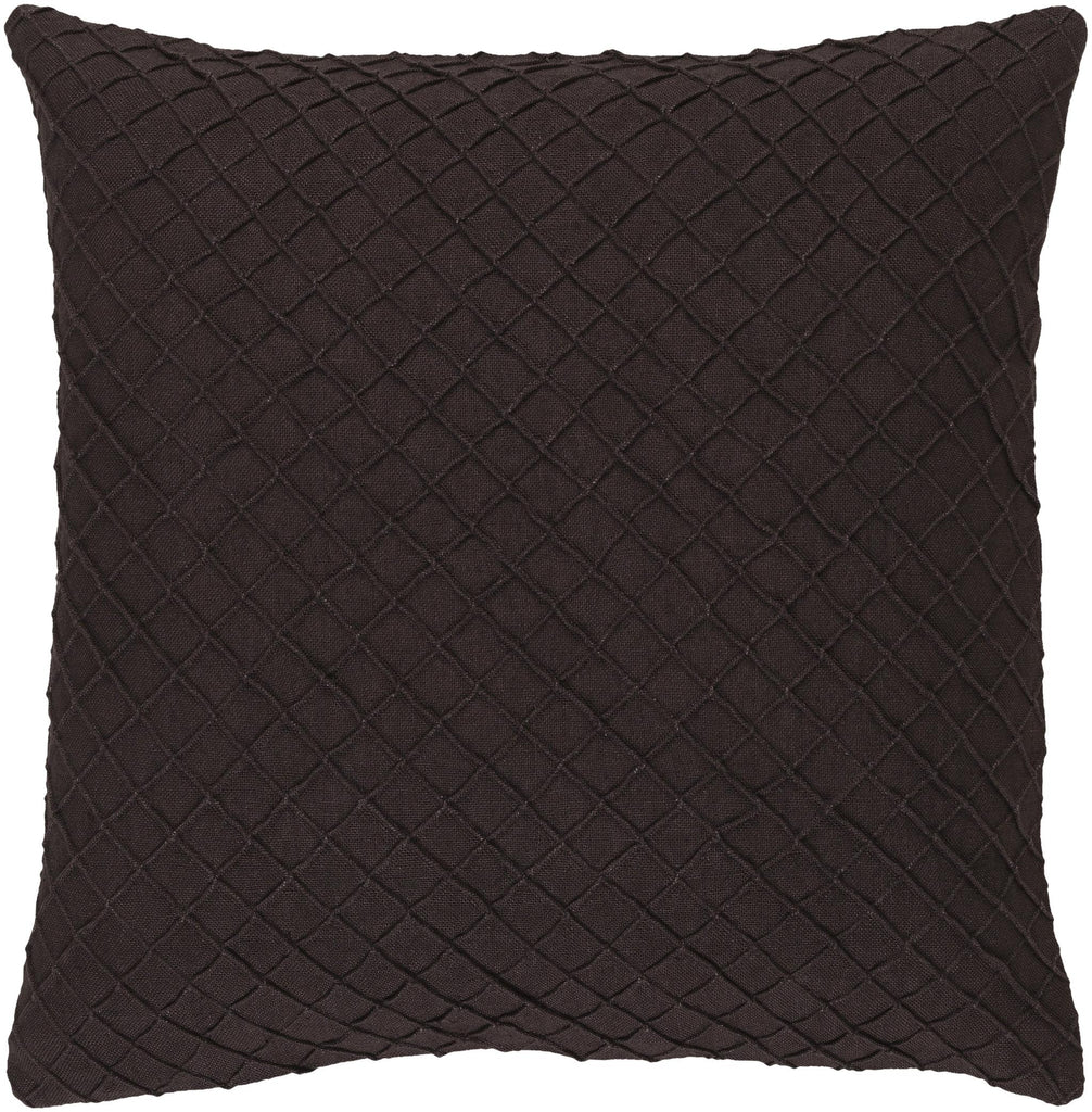 Surya Wright WR-001 Black 18"H x 18"W Pillow Cover