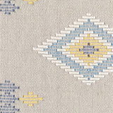 Surya Zakaria ZKA-002 Bright Blue Cream 14"H x 22"W Pillow Cover