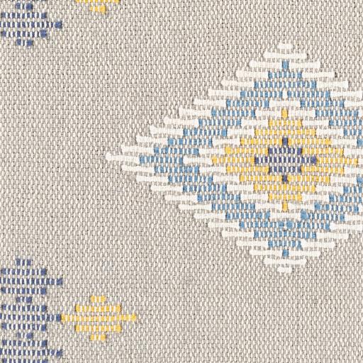 Surya Zakaria ZKA-002 Bright Blue Cream 14"H x 22"W Pillow Kit