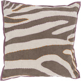 Surya Zebra LD-039 18"H x 18"W Pillow Cover