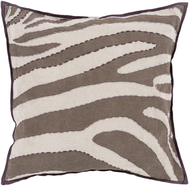 Surya Zebra LD-041 22"H x 22"W Pillow Cover