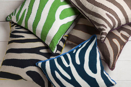 Surya Zebra LD-041 22"L x 22"W Pillow