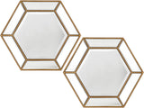 Surya Beehive BEV-001 20"H x 20"W, x 0.8"D ,20"H x 20"W, x 0.8"D Mirror