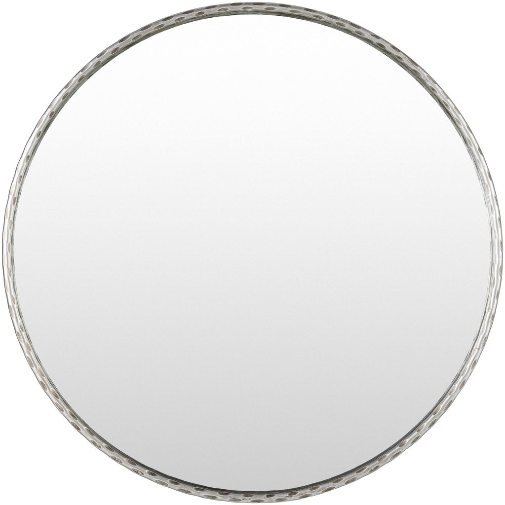 Surya Georgine GEI-001 Silver Gray 32"H x 32"W x 1"D Mirror