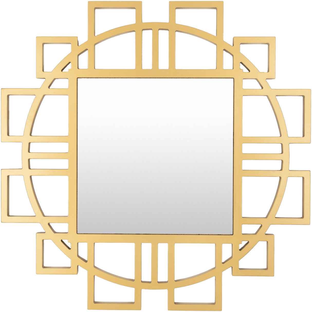 Surya Glasgow GAW-001 32"H x 32"W x 0.7"D Mirror