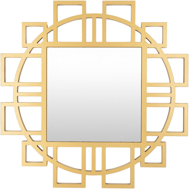 Surya Glasgow GAW-001 32"H x 32"W x 0.7"D Mirror