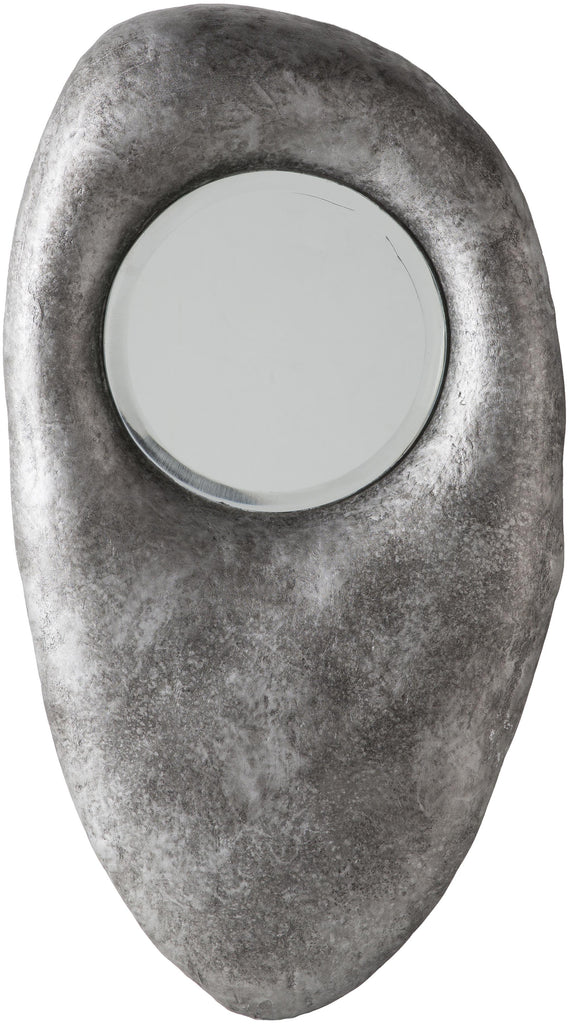 Surya Hyderabad HYE-001 Metallic - Silver 36"H x 29"W x 3.3"D Mirror