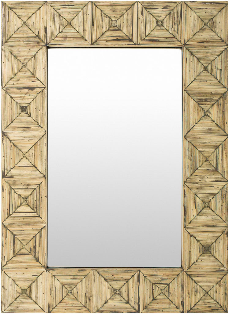 Surya Ilene ILE-001 Wood 36"H x 26"W x 1.2"D Mirror