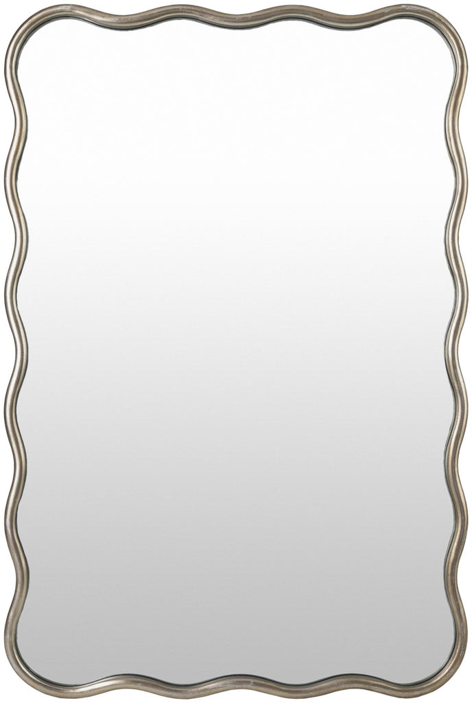 Surya Ismenia ISM-002 Metallic - Silver 36"H x 24"W x 1"D Mirror