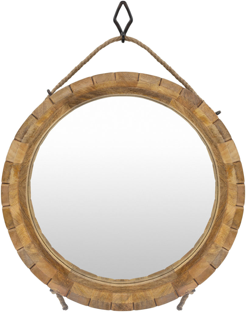 Surya Kentucky KEY-001 Wood 26"H x 19"W x 3.5"D Mirror