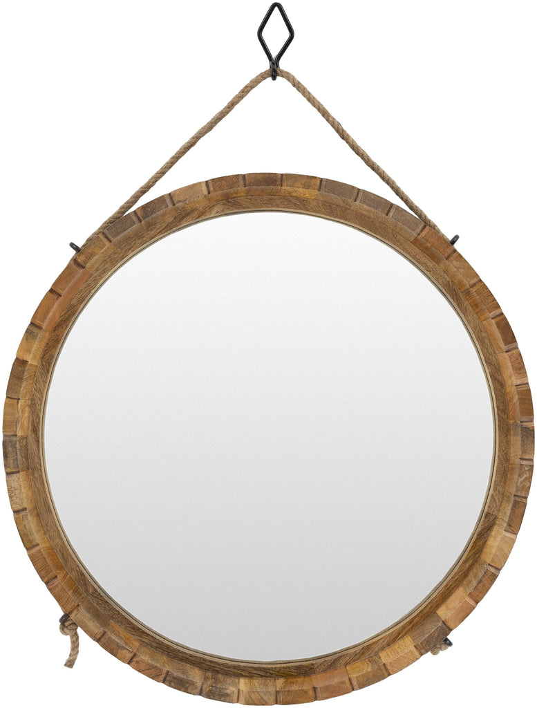 Surya Kentucky KEY-002 Wood 34"H x 25"W x 3.5"D Mirror
