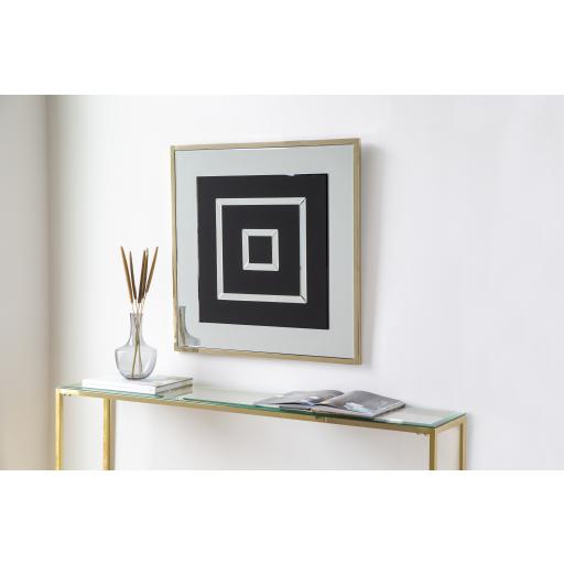 Surya Madelina DEI-001 32"H x 32"W x 0.8"D Mirror