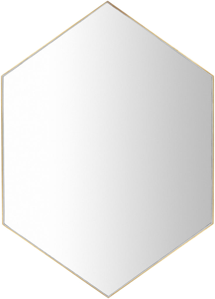 Surya Mclin MCN-001 Gold 42"H x 30"W x 1.3"D Mirror