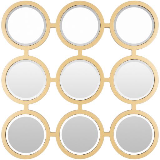 Surya Orbit OBT-001 24"H x 24"W x 0.8"D Mirror