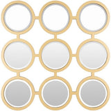 Surya Orbit OBT-001 24"H x 24"W x 0.8"D Mirror
