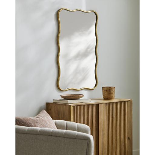 Surya Reynosa YSO-001 Gold 36"H x 24"W x 1"D Mirror
