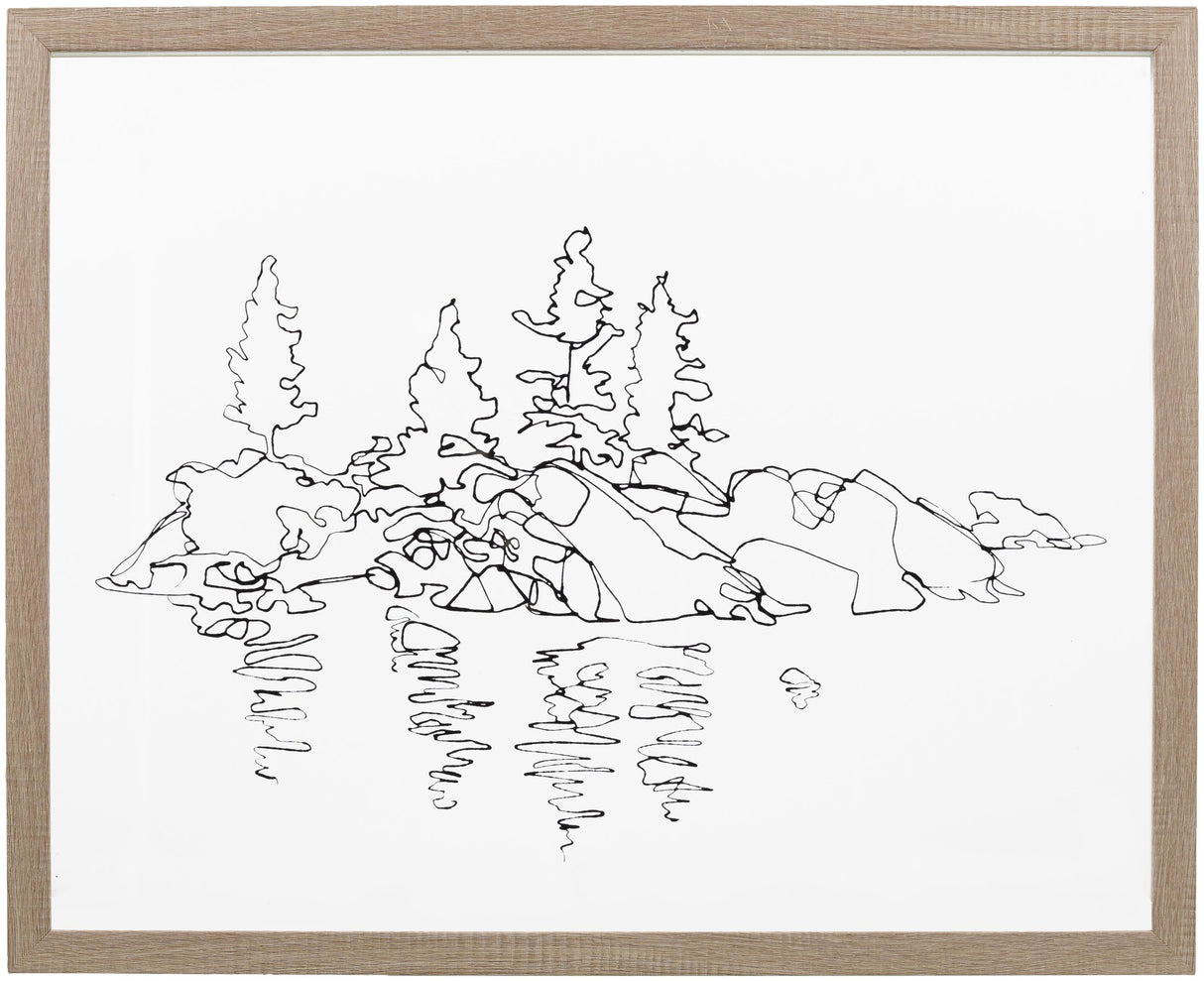 Surya Sachse HSE-001 21"H x 17"W x 1"D Wall Art Piece