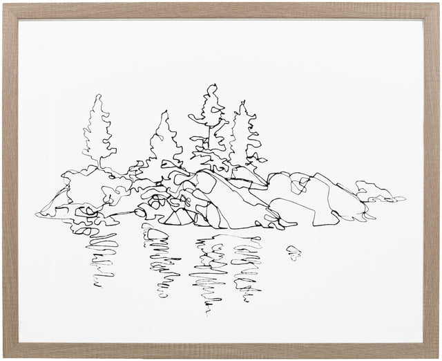Surya Sachse HSE-001 21"H x 17"W x 1"D Wall Art Piece