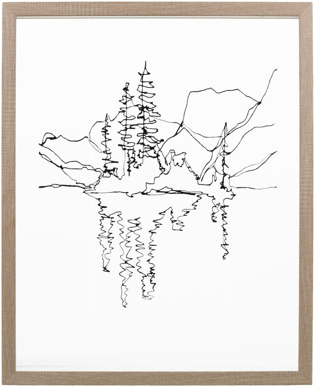 Surya Sachse HSE-002 21"H x 17"W x 1"D Wall Art Piece