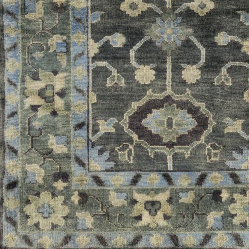 Surya Antique ATQ-1008 Charcoal Dark Green 10' x 14' Rug