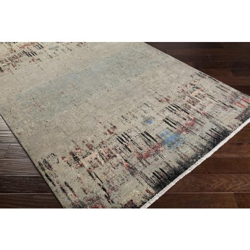 Surya Colaba COA-2001 Black Brick Red 2' x 3' Rug